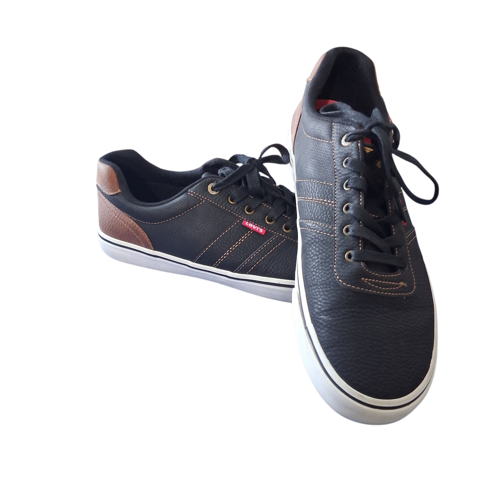 Levi's Miles Men's Black and Brown Casual Sneakers Size 13